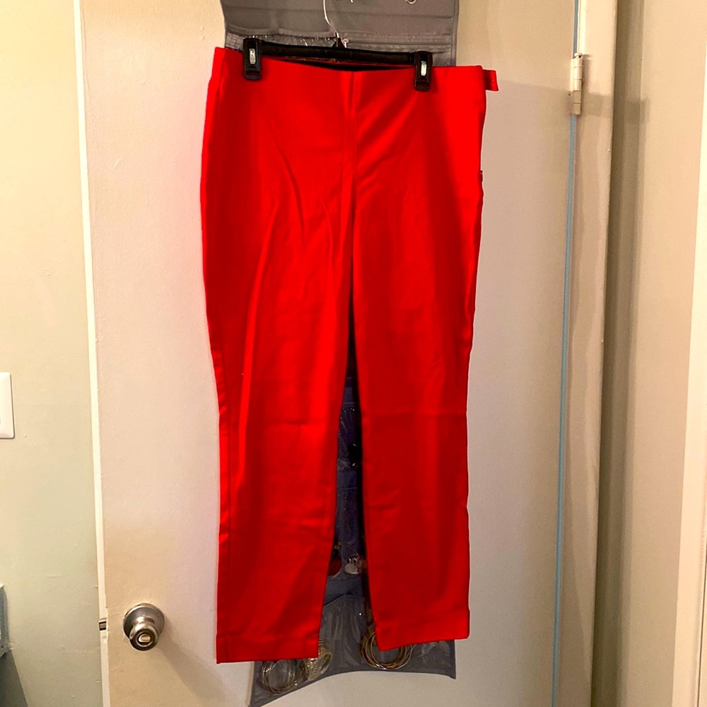 Vibrant Red Women's Pants